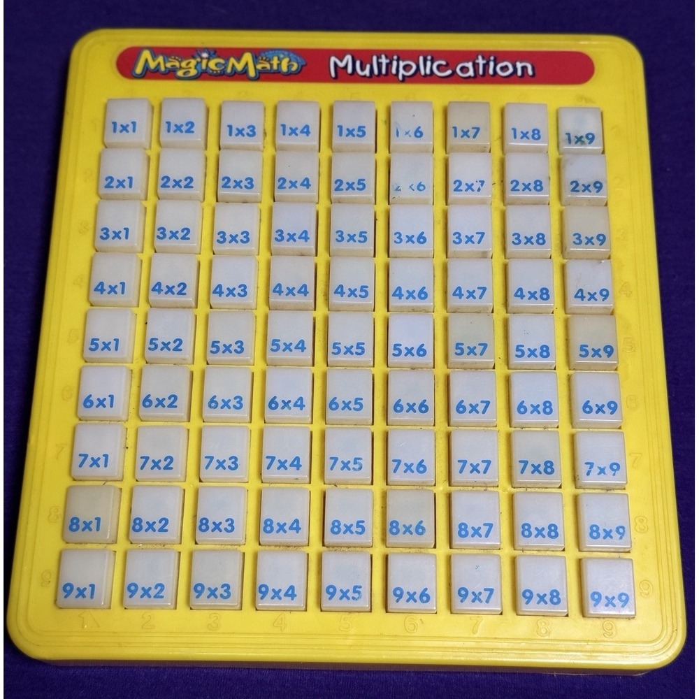 Vtg '93 Magic Math Multiplication Machine Learning Toy - Works🙌👧🏼👦🏾